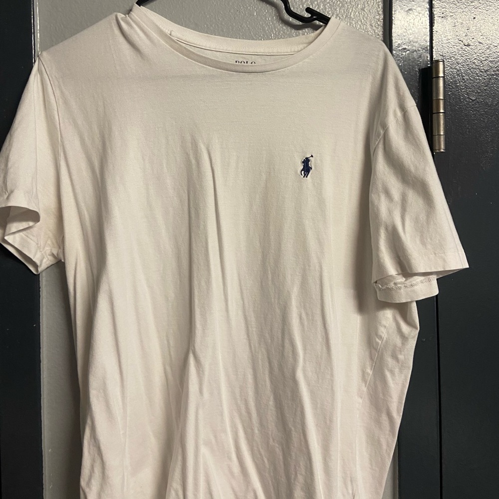 white polo tee
